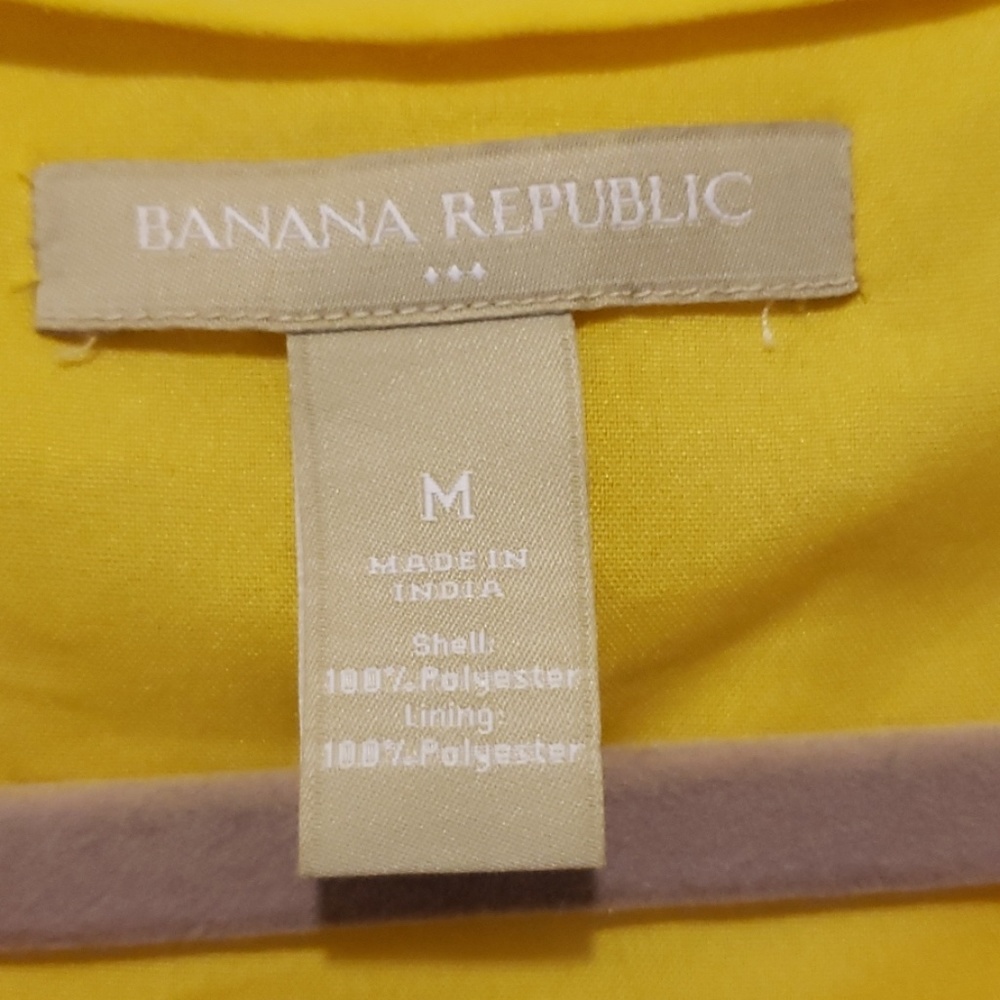 Banana Republic canary yellow top M - Picture 3 of 4